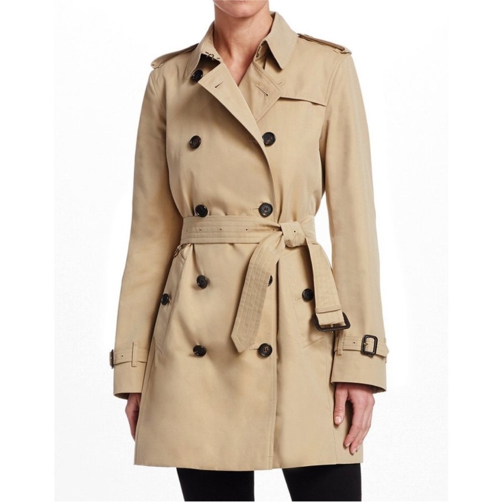 Burberry Heritage Kensington Mid-Length Trench Coat